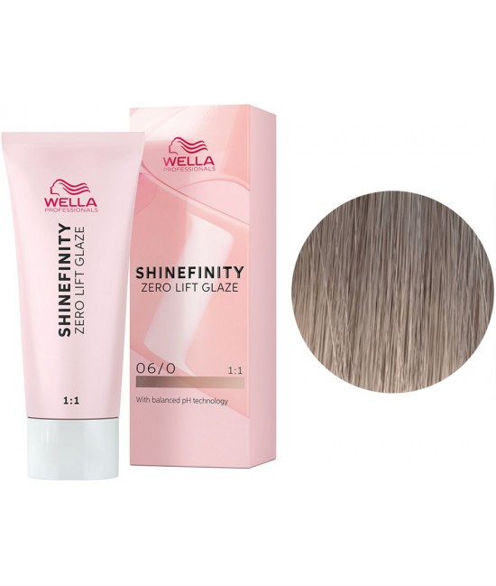 Фарба для волосся Wella Shinefinity 60 мл. 06/0 натуральний коньяк