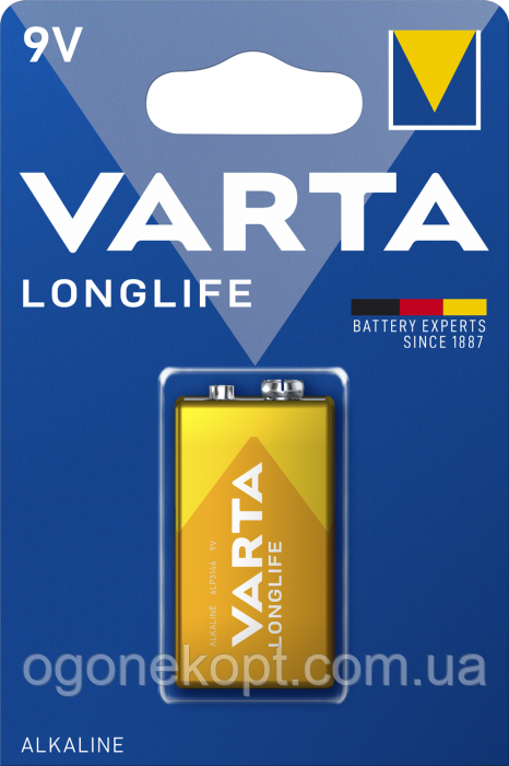 VARTA LONGLIFE 6LR61 9V Крона alkaline