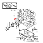 Прокладка теплообмінника Fiat Ducato 230, Peugeot Boxer, Citroen Jumper (94-02) 1.9D (1905), 2.5, 9564428480, фото 7