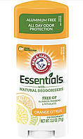 Arm&Hammer Essentials цитрус дезодорант без металу прозорів USA