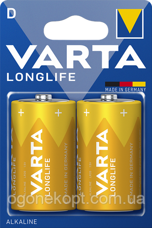 VARTA D LR-20 LongLife alkaline, фото 1