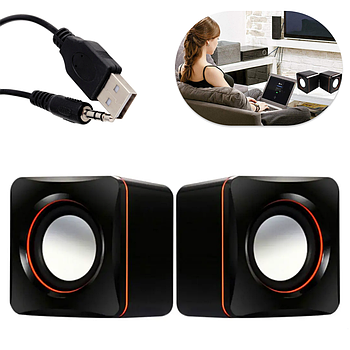 Колонки для комп'ютера та ноутбука CK4/G10, від USB / Універсальні динаміки для пк