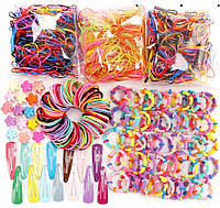 Набор разноцветных резинок для волос для девочек аксессуары для волос 780 шт в пакете