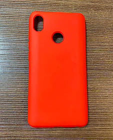 Чохол-накладка на телефон Tecno Pop 3 з мікрофіброю червоного кольору
