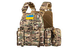 2E Tactical Плитоноска Тип 5 з бічним захистом,  камуфляж