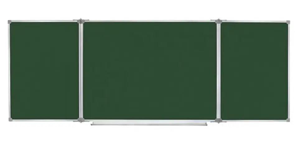 Дошка шкільна магнітна на п'ять робочих поверхонь під крейду або маркер, фото 1