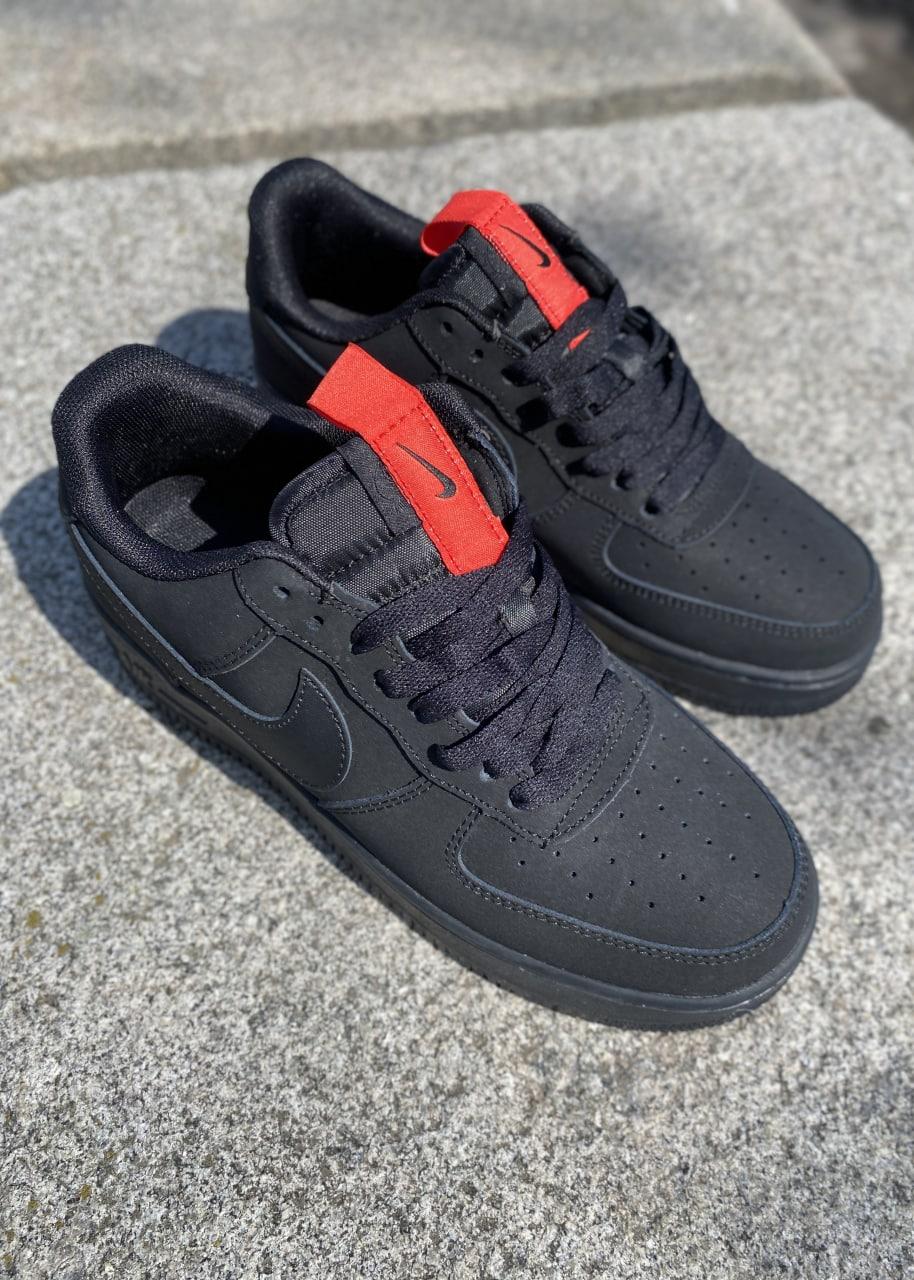 Nike Air Force 1 Low Black Red 40 41 42 43 ID