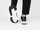 Кросівки чоловічі весна літо чорно-білі Adidas Cloudfoam Black White. Взуття чоловіче літнє Адідас Клауд Фоам, фото 8