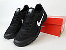 Кросівки чоловічі чорні чорні з білим Nike Free Run 3.0 Black White. Взуття чоловіче літнє Найк Фрі Ран 3.0, фото 7
