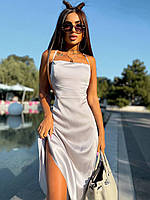 Модное женское платье шёлк армани в бельевом стиле Много расцветок Размер 42-44,44-46
