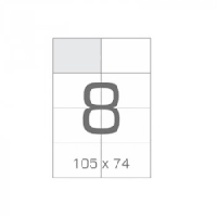 Самоклеящаяся этикетка в листах А4 - 8 шт (105х74)