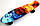 Міцний і довговічний Penny Board з принтом Nickel 27 Fire and Ice.Міський, безшумний скейтборд трюковий, фото 3