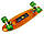 Міський тихий скейтборд з принтом, Penny Fish Skateboard Original Orange Музична та світна дека, фото 4