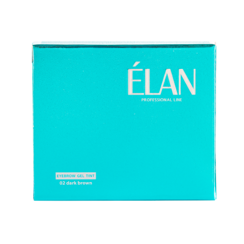 Гель-фарба для брів та вій ELAN, СЕТ 02 dark brown Елан