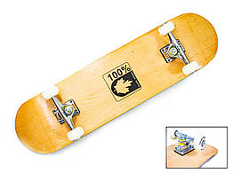 Трюковий скейтборд Канада Безшумний міський дерев'яний 7-шаровий кленовий, дека 31х8 дюймов поліуретанове колесо