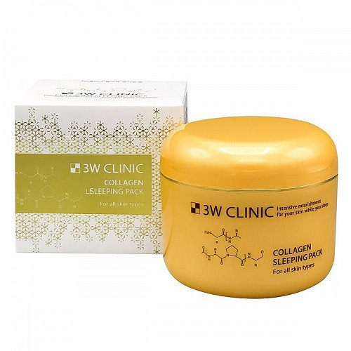 3W Clinic Collagen Sleeping Pack Нічна маска з колагеном, 100 мл