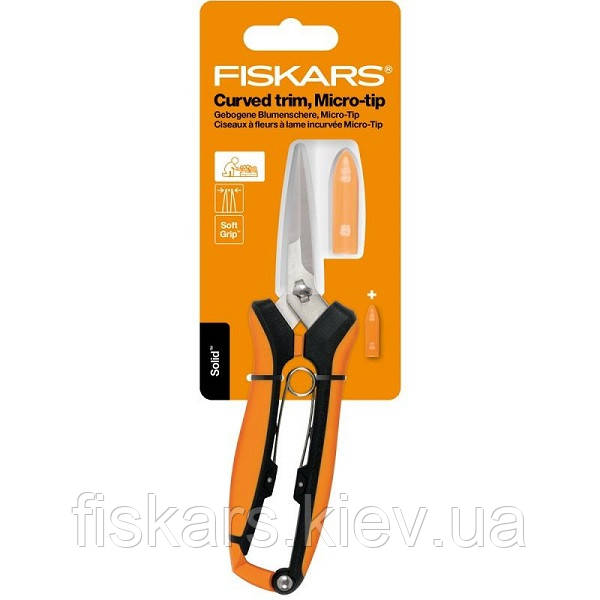 Ножиці садові із вигнутими лезами Fiskars Solid™ SP160 Micro-Tip (1063325)