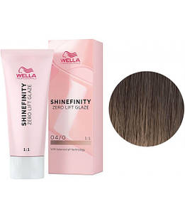 Фарба для волосся Wella Shinefinity 60 мл. 04/0 середньо-коричневий натуральний