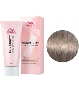 Фарба для волосся Wella Shinefinity 60 мл. 06/07 темно-русявий натуральний коричневий