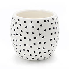 Горщик-кашпо для квітів білий 145х130 мм