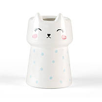 Підставка для зубних щіток і пасти CUTE CAT 250 мл 80х100 мм, фото 4