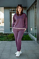 Костюм женский спортивный ,сливовый, двунитка( комплект штаны+ кофта ), топ Юрма одяг