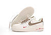 Кросівки Nike Air Force 1 low One beige бежеві взуття Найк Форси шкіряні низькі жіночі, фото 4