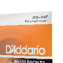 Струни для акустичної гітари D'ADDARIO EJ10 80/20 BRONZE EXTRA LIGHT (10-47), фото 4