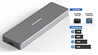 Зовнішня кишеня для M2 SSD NVMe (PCIe) USB 3.1 Type-C Blueendless 2801N Original, фото 4