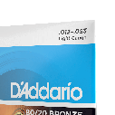 Струни для акустичної гітари D'ADDARIO EJ11 80/20 BRONZE REGULAR LIGHT (12-53), фото 4