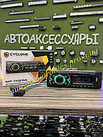 Автомагнитола 1 Din Cyclone MP-1102BA Bluetooth USB Aux зеленая подсветка