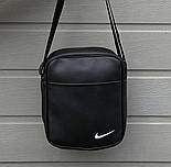 Чоловіча сумка через плече Nike шкіряна барсетка (сумка месенджер). Чоловічі спортивная сумка, фото 3
