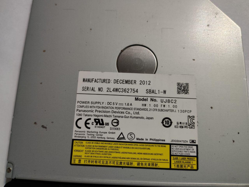 CD/DVD привід для ноутбука, SATA, Asus K56CB, K56CB-XX035, A56CB-XO466H, R505CM-XX300H, K56CB, K56CB-XX035, - фото 2 - id-p1829287806