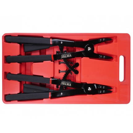 Комплект набірних кліщів для стопорних кілець 400мм VIKTEC VT01218, фото 2