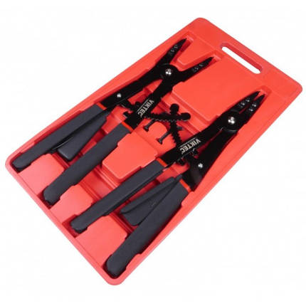 Комплект набірних кліщів для стопорних кілець 400мм VIKTEC VT01218, фото 1