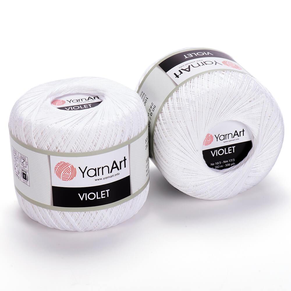 Пряжа YarnArt Violet №1000 Білосніжний