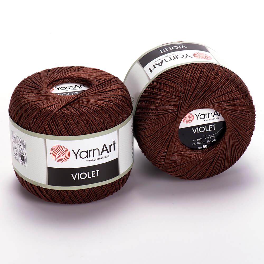 Пряжа YarnArt Violet №77 Коричневий