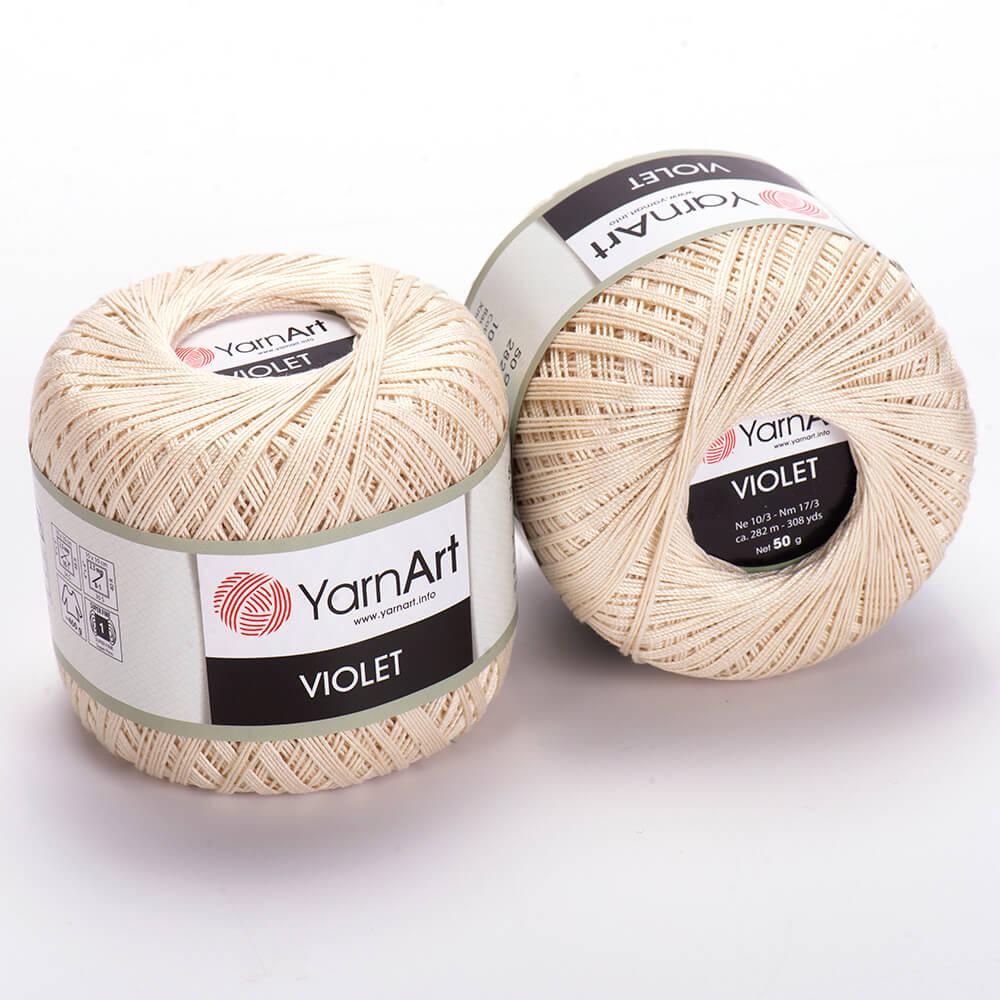 Пряжа YarnArt Violet №6194 Молочний
