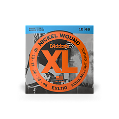 Струни для електрогітари D'ADDARIO EXL110 XL NICKEL WOUND REGULAR LIGHT (10-46)