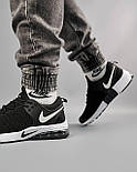 Чоловічі кросівки Nike Air Presto чорні з білим на балоні весна-літо осінь. Живе фото. топ, фото 9