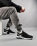 Чоловічі кросівки Nike Air Presto чорні з білим на балоні весна-літо осінь. Живе фото. топ, фото 8