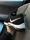Чоловічі кросівки Nike Air Presto чорні з білим на балоні весна-літо осінь. Живе фото. топ, фото 3