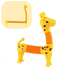 Дитяча іграшка антистрес гофрована 777 - 9А жирафик жовтий
