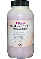 Таблетки м'ятні для полоскання й антисептичної обробки порожнини рота MGS, 1000 шт.