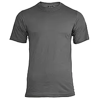 Тактическая мужская футболка хб/ футболка для военных серая/ армейская футболка MIL-TEC хлопок/