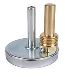 Термометр біметалічний аксіальний Arthermo 63/50-1/2- 0-120°З з гільзою, фото 4