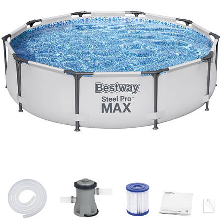 Каркасний басейн Bestway 56408 (305х76 см) (Картріджний фільтр-насос 1249 л/год), фото 1