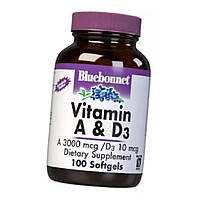Вітамін А Д Vitamin A & D3 3000 mcg 100 softgels