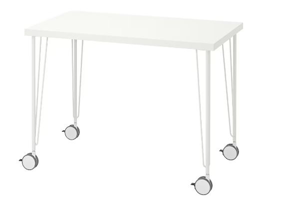 LINNMON / KRILLE стіл, білий,100х60 см,  094.162.12