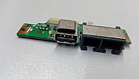 Дополнительная плата USB разъем, LAN разъем, ETHERNET, для ноутбука LG E50, MS-16352, б / у